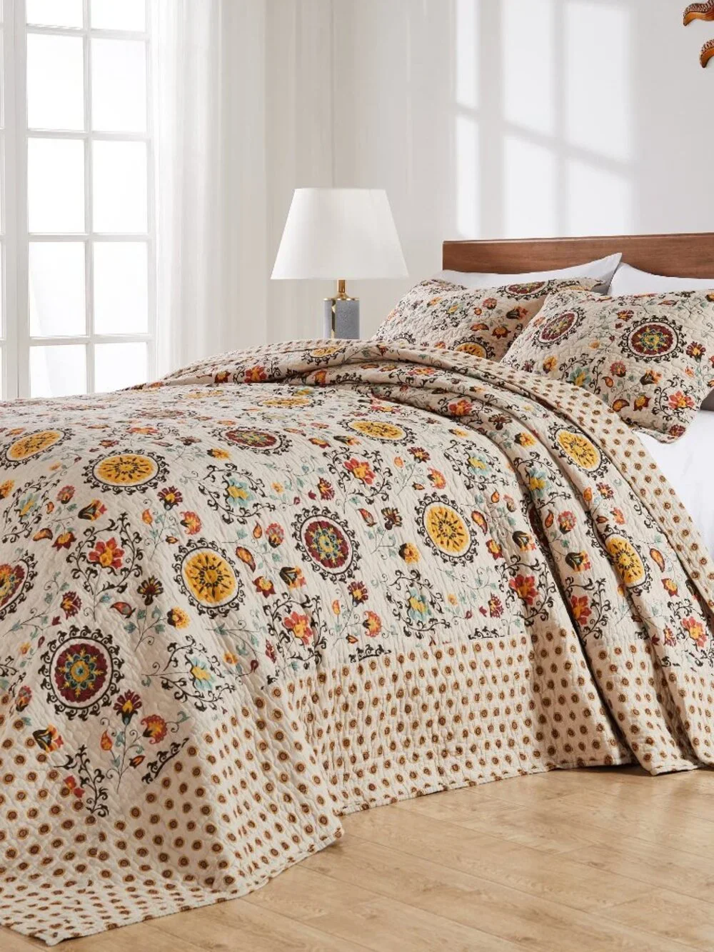 new Greenland Home Andorra 3-Piece King/Cal King Quilt Set